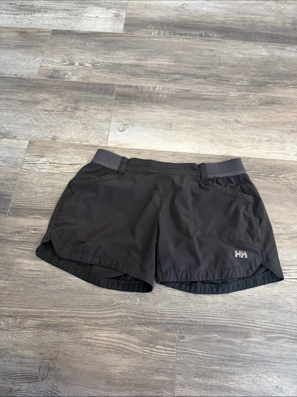 Helly Hansen Black Women's Athletic Shorts with HH Logo